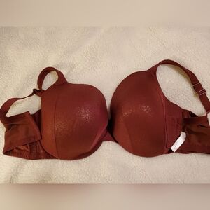 Cacique Maroon push up bra.. Size 46DDD.